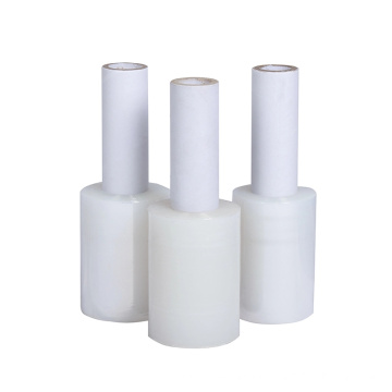 Klare Wrap-Rolle PE Weißer Griff PE-Kunststoff-durchsichtige Verpackung Stretchfolie